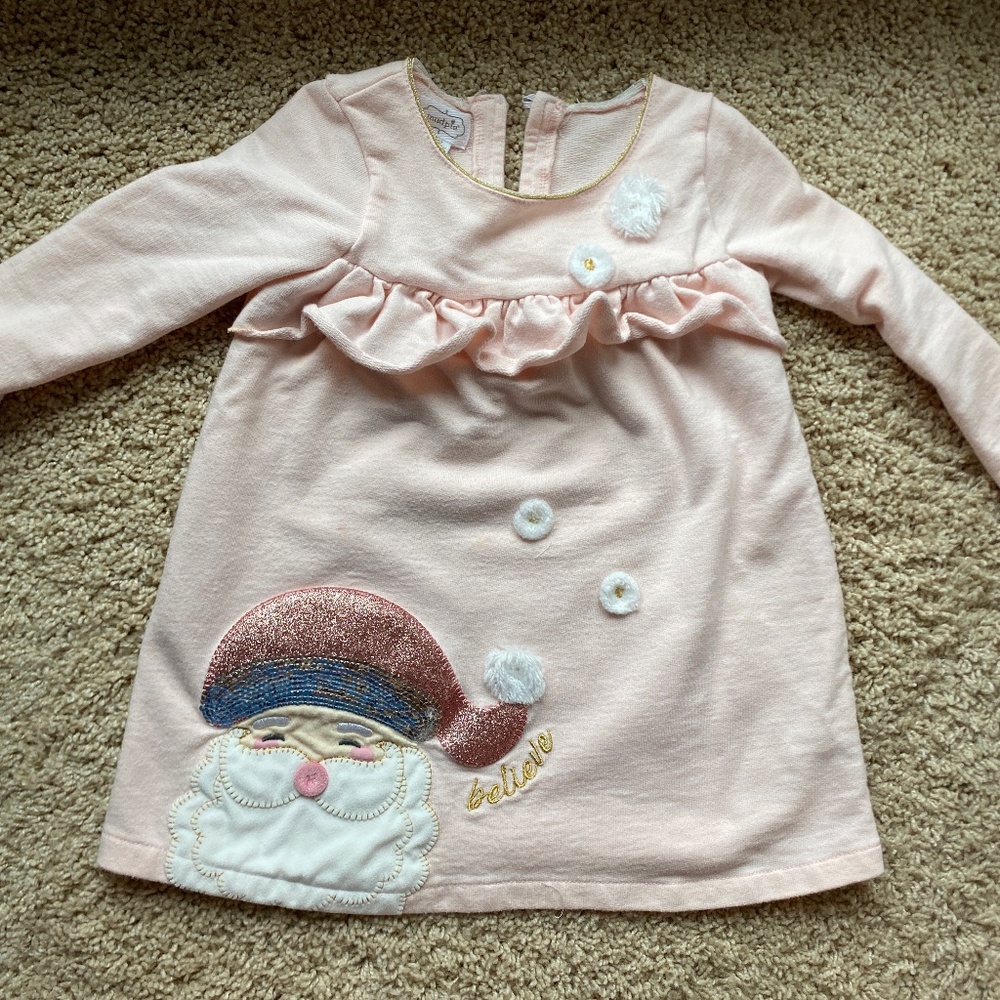 Toddler girl Santa dress